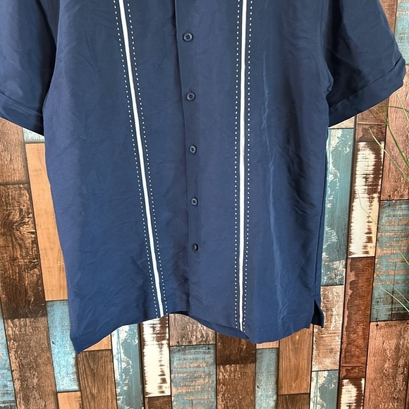 Cubavera small blue button down shirt - Picture 3 of 13